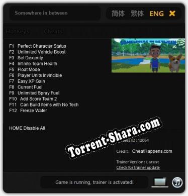 Somewhere in between: Трейнер +12 [v1.6]