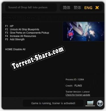 Sound of Drop fall into poison -: ТРЕЙНЕР И ЧИТЫ (V1.0.57)
