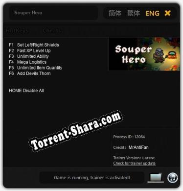 Souper Hero: Читы, Трейнер +6 [MrAntiFan]