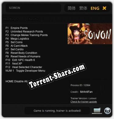 SOWON: Читы, Трейнер +13 [MrAntiFan]