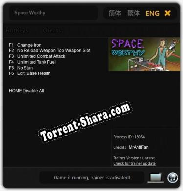 Space Worthy: Читы, Трейнер +6 [MrAntiFan]