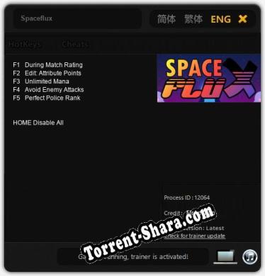 Spaceflux: ТРЕЙНЕР И ЧИТЫ (V1.0.72)