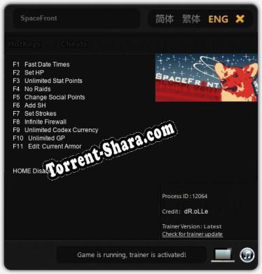 SpaceFront: ТРЕЙНЕР И ЧИТЫ (V1.0.3)