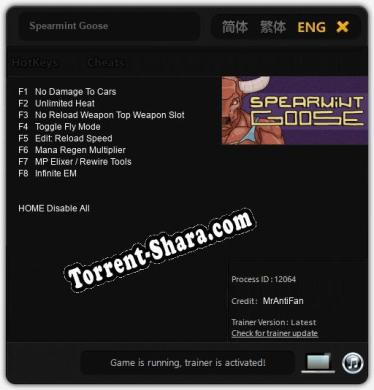 Spearmint Goose: ТРЕЙНЕР И ЧИТЫ (V1.0.32)