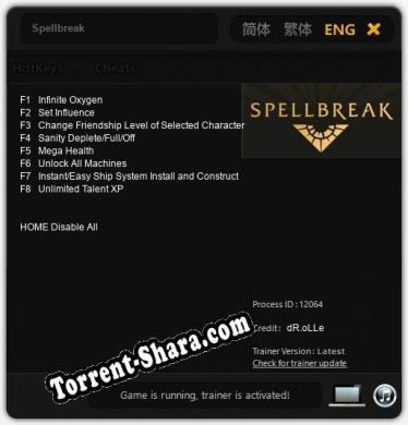 Трейнер для Spellbreak [v1.0.4]
