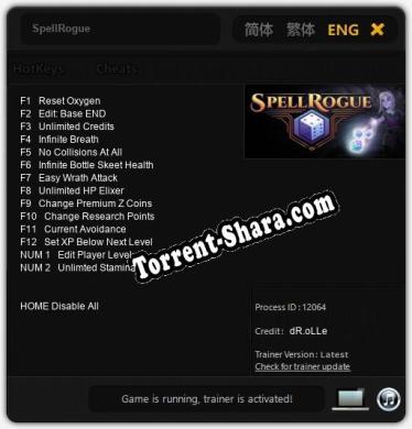SpellRogue: Трейнер +14 [v1.5]
