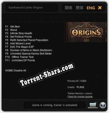 Spellsword Cards Origins: Читы, Трейнер +11 [FLiNG]
