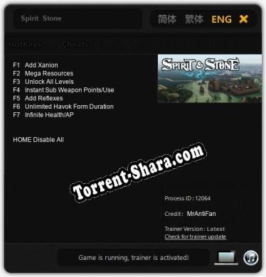 Spirit  Stone: Трейнер +7 [v1.4]