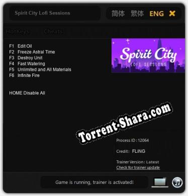 Трейнер для Spirit City Lofi Sessions [v1.0.2]