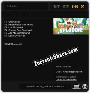 Sploodie: Читы, Трейнер +6 [CheatHappens.com]