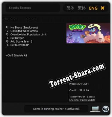 Трейнер для Spooky Express [v1.0.6]