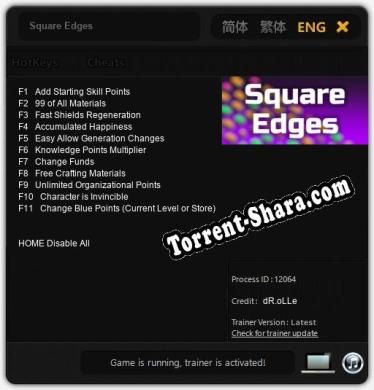 Square Edges: Читы, Трейнер +11 [dR.oLLe]