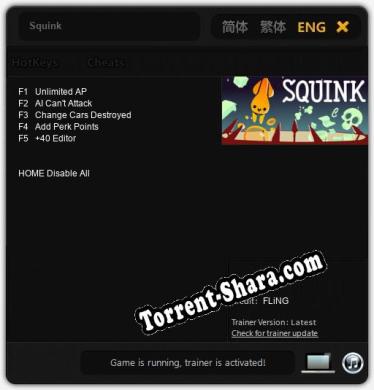 Squink: ТРЕЙНЕР И ЧИТЫ (V1.0.54)