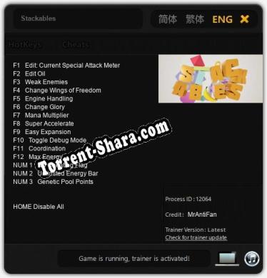 Stackables: ТРЕЙНЕР И ЧИТЫ (V1.0.6)