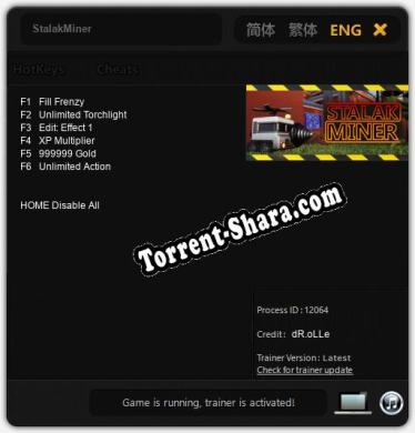 StalakMiner: ТРЕЙНЕР И ЧИТЫ (V1.0.62)