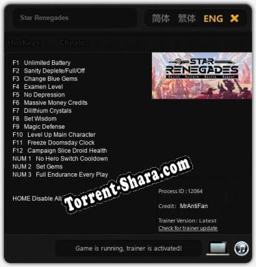 Star Renegades: Трейнер +15 [v1.4]