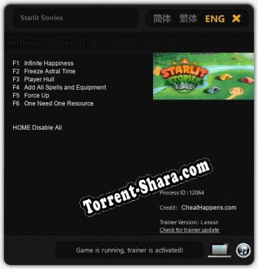 Трейнер для Starlit Stories [v1.0.4]