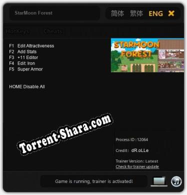StarMoon Forest: Трейнер +5 [v1.3]