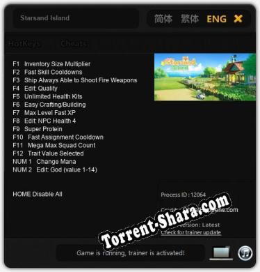Starsand Island: Трейнер +14 [v1.9]