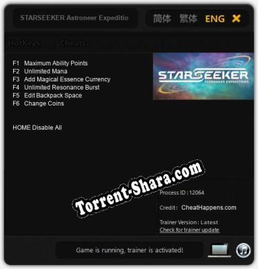 STARSEEKER Astroneer Expeditions: Читы, Трейнер +6 [CheatHappens.com]