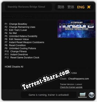 Starship Horizons Bridge Simulator: Читы, Трейнер +12 [CheatHappens.com]