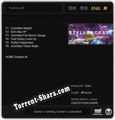 Stellarcraft: ТРЕЙНЕР И ЧИТЫ (V1.0.58)