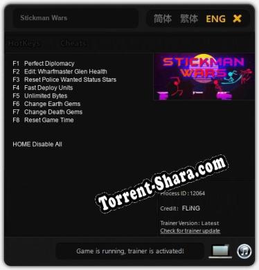 Stickman Wars: ТРЕЙНЕР И ЧИТЫ (V1.0.9)