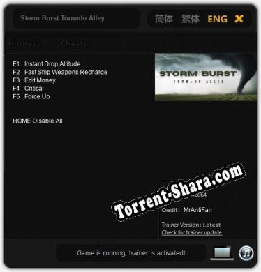 Storm Burst Tornado Alley: Трейнер +5 [v1.7]