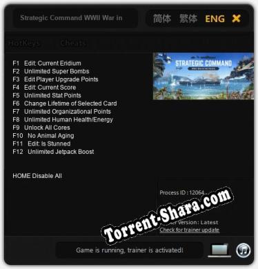 Strategic Command WWII War in the Pacific: Читы, Трейнер +12 [FLiNG]