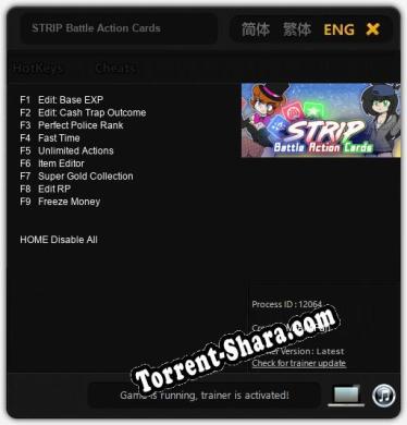 Трейнер для STRIP Battle Action Cards [v1.0.6]