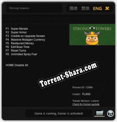 Strong towers: Читы, Трейнер +8 [FLiNG]