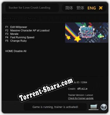 Sucker for Love Crush Landing: ТРЕЙНЕР И ЧИТЫ (V1.0.6)