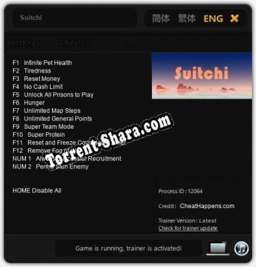 Suitchi: Читы, Трейнер +14 [CheatHappens.com]