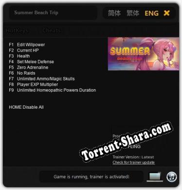 Трейнер для Summer Beach Trip [v1.0.6]