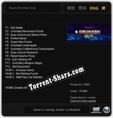 Super Drunken Guy: Трейнер +15 [v1.3]