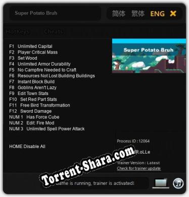 Super Potato Bruh: ТРЕЙНЕР И ЧИТЫ (V1.0.86)