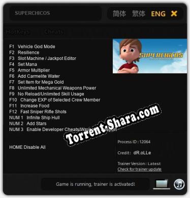 SUPERCHICOS: Трейнер +15 [v1.4]