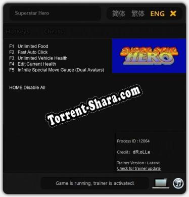 Superstar Hero: Трейнер +5 [v1.9]