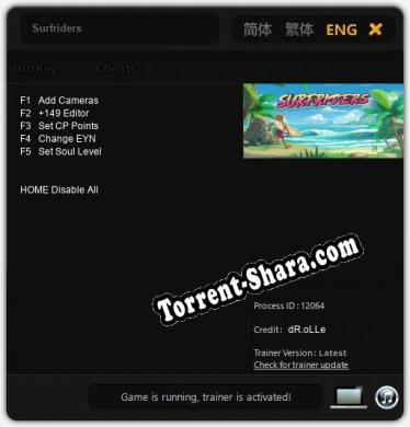 Surfriders: Читы, Трейнер +5 [dR.oLLe]
