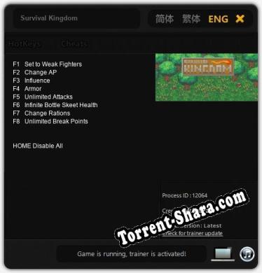 Survival Kingdom: Трейнер +8 [v1.3]