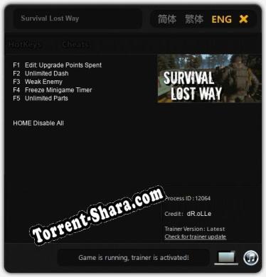 Survival Lost Way: Читы, Трейнер +5 [dR.oLLe]
