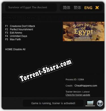 Survivor of Egypt The Ancient Curse: Читы, Трейнер +5 [CheatHappens.com]