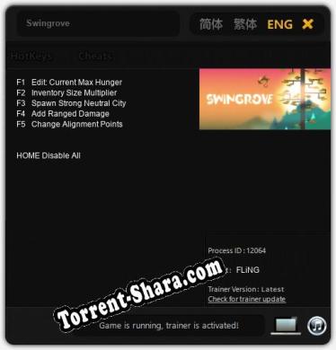 Swingrove: ТРЕЙНЕР И ЧИТЫ (V1.0.89)