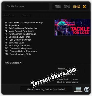 Трейнер для Tackle for Loss [v1.0.4]