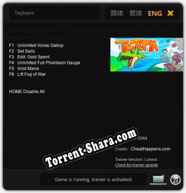 Tagtopia: ТРЕЙНЕР И ЧИТЫ (V1.0.31)