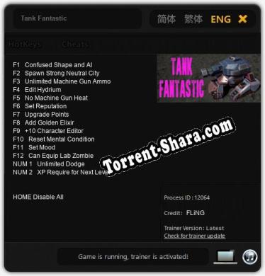 Tank Fantastic: Читы, Трейнер +14 [FLiNG]