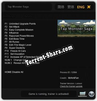 Tap Monster Saga: Трейнер +14 [v1.4]