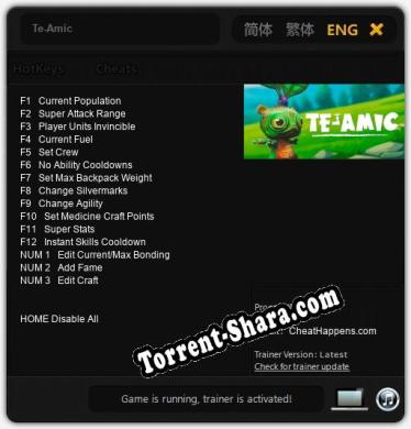 Te-Amic: Читы, Трейнер +15 [CheatHappens.com]