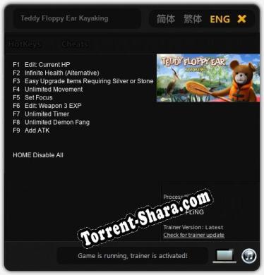 Teddy Floppy Ear Kayaking: ТРЕЙНЕР И ЧИТЫ (V1.0.27)