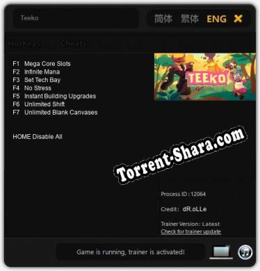 Teeko: Трейнер +7 [v1.8]